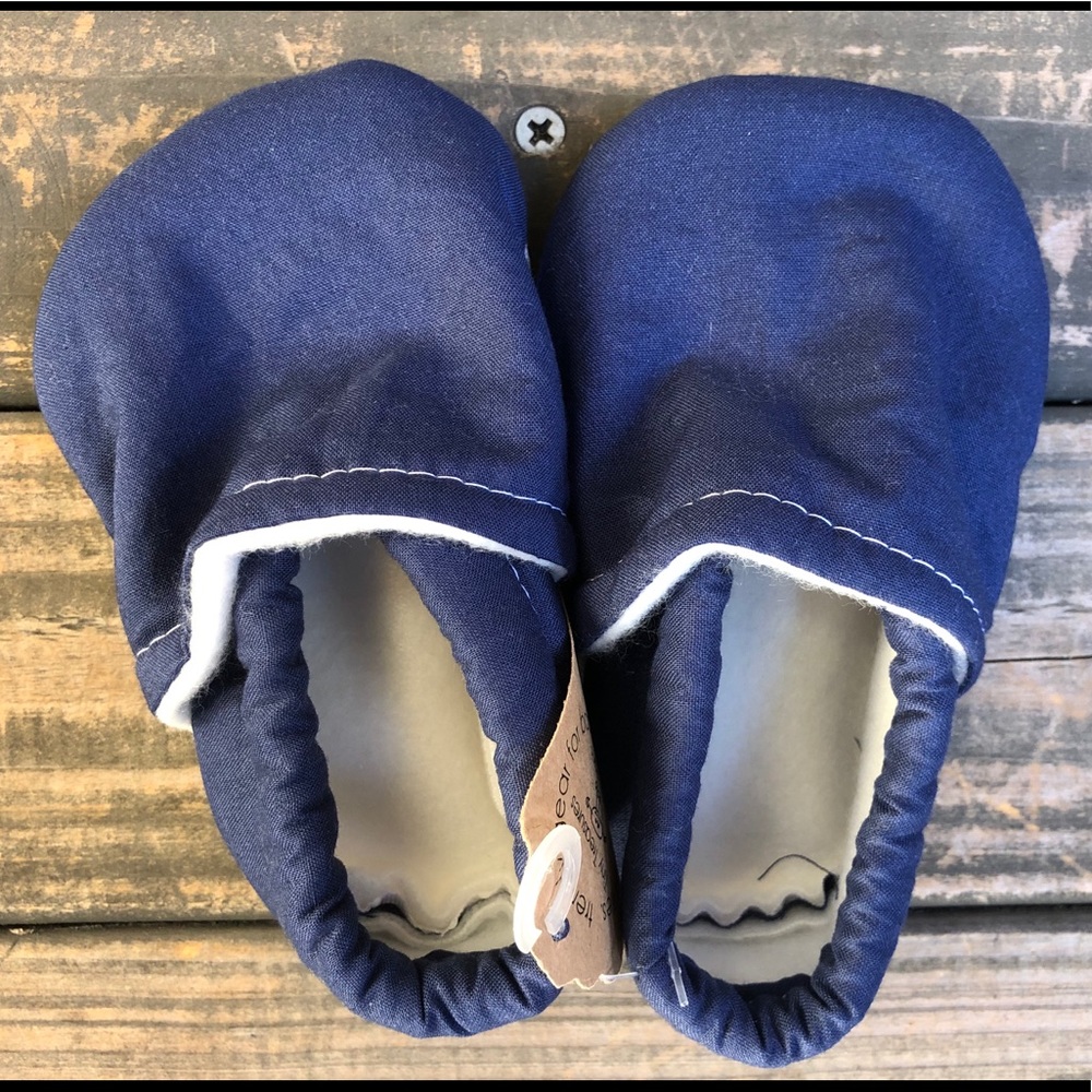 Navy Blue Baby Shoes | Toddler Shoes | Moccasins